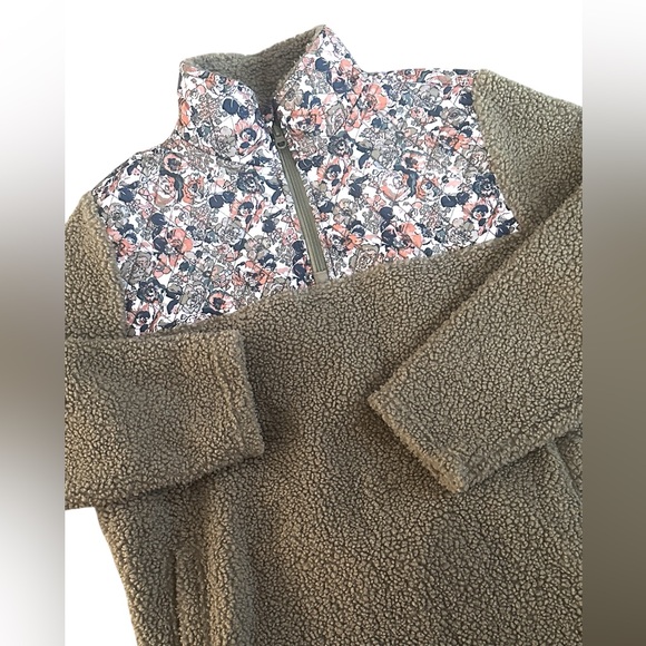 Vera Bradley Quilted Teddy 1/4 Zip Pullover Fleece Womens XL - Picture 2 of 5